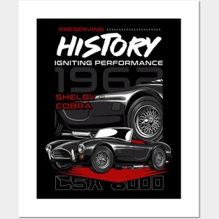 Iconic Cobra Car Posters and Art